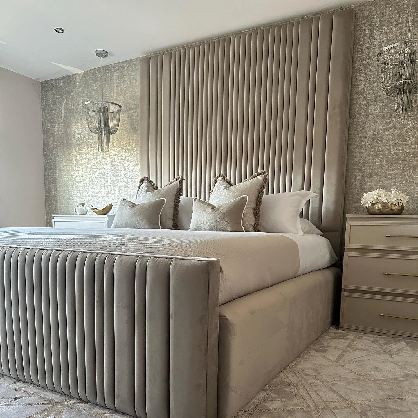 The Elysian Luxe Panelled Bedframe