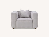 Murray Armchair in Putty Boucle Fabric
