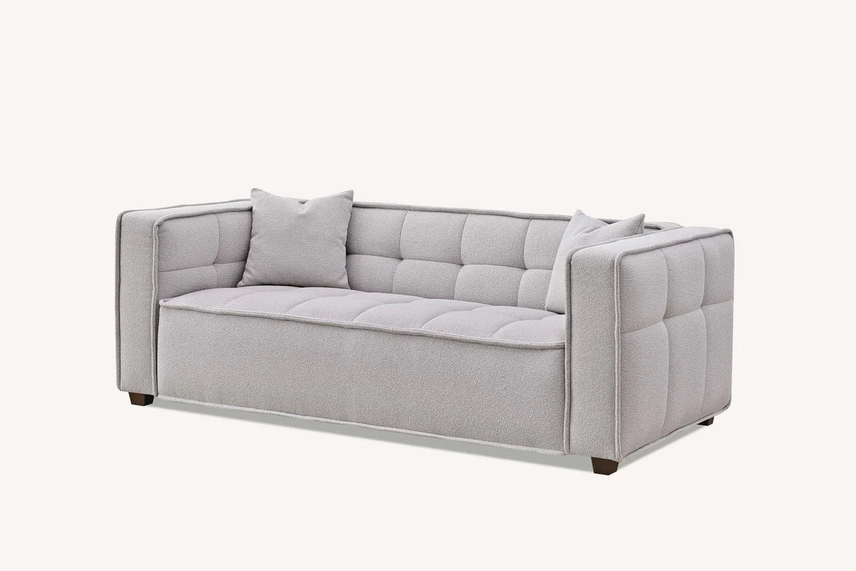 Murray 3 Seater Sofa in Putty Boucle Fabric