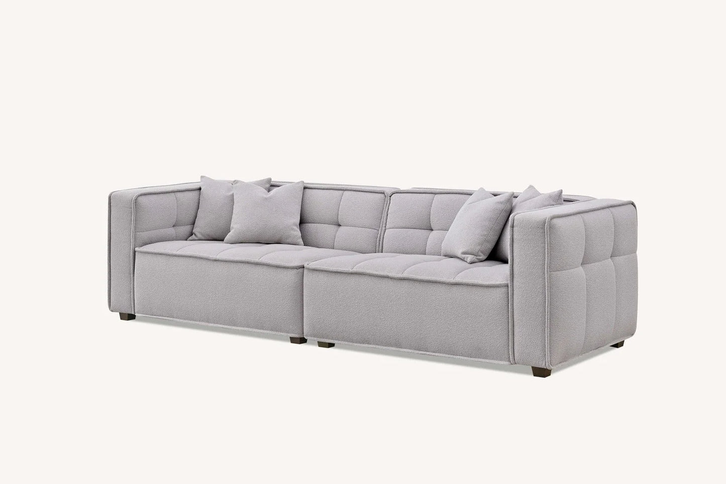 Murray 4 Seater Sofa in Putty Boucle Fabric