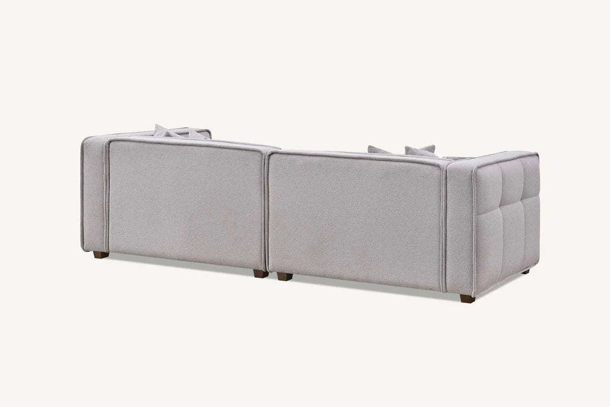 Murray 4 Seater Sofa in Putty Boucle Fabric