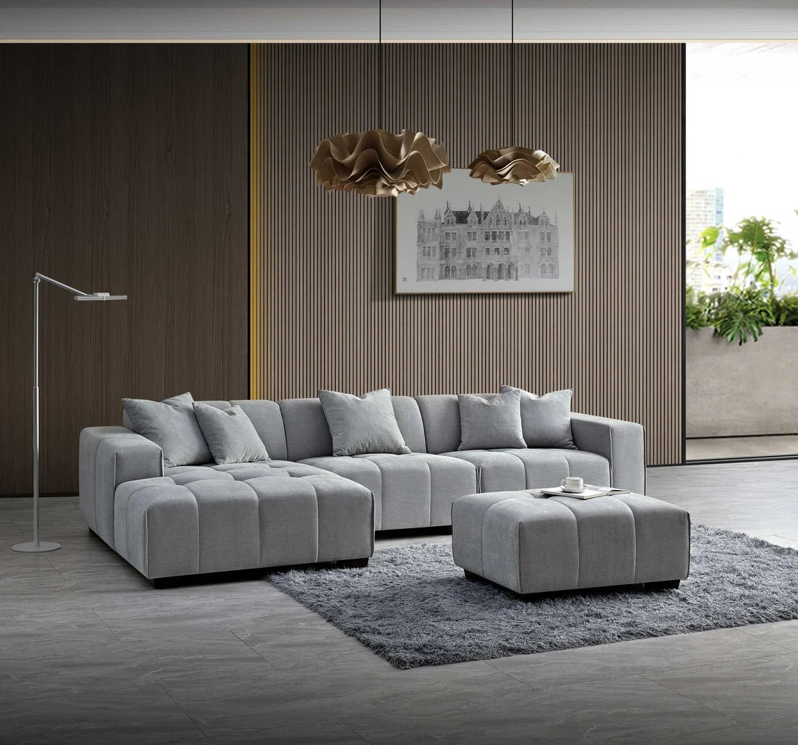 Leanord Sofa in Cloudy Grey Boucle