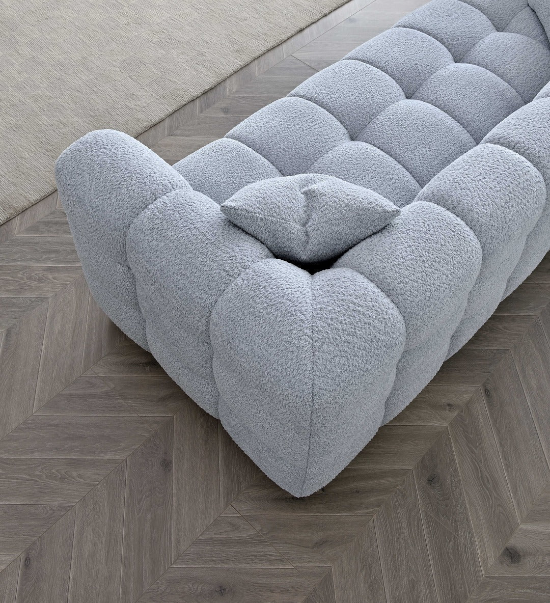 Tribeca 4 Seater Sofa in Pearl Boucle
