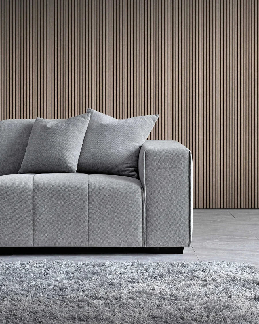 Leanord Sofa in Cloudy Grey Boucle