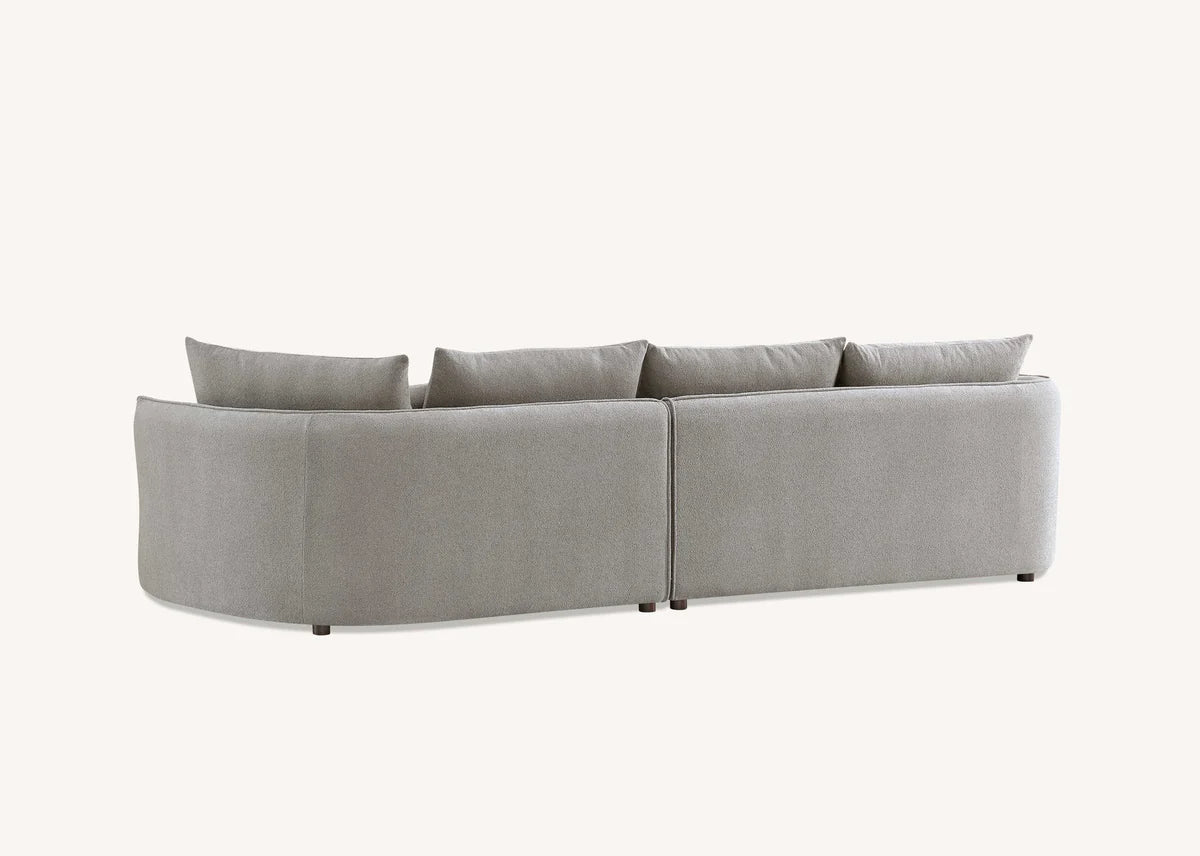 Rubin Right Corner Sofa in Charcoal Boucle