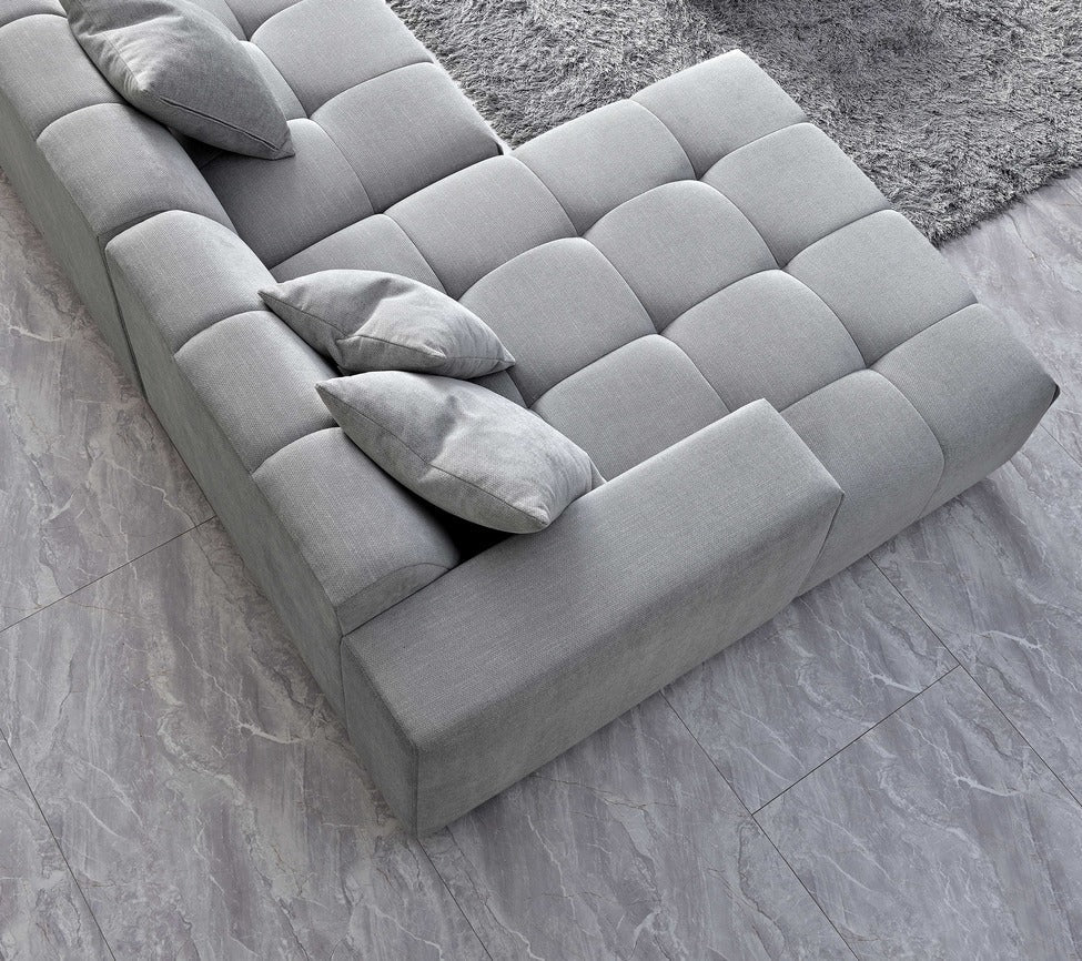 Leanord Sofa in Cloudy Grey Boucle
