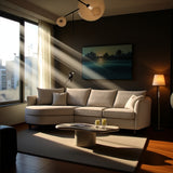 Rubin Right Corner Sofa in Charcoal Boucle