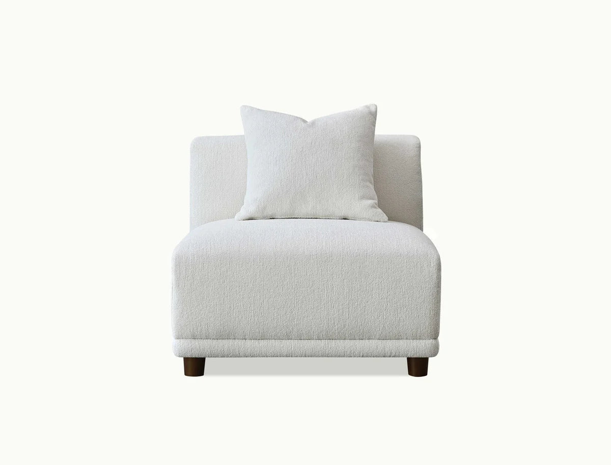 Lottie Right Corner Sofa in Polar Boucle