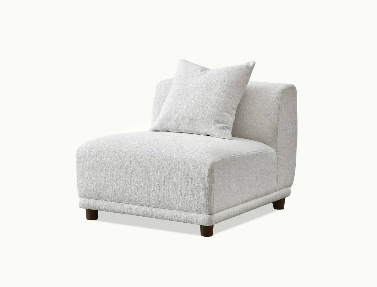 Lottie Right Corner Sofa in Polar Boucle
