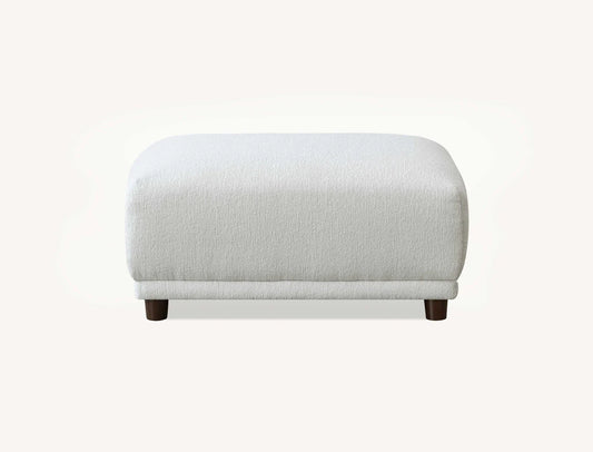 Lottie Footstool in Polar Boucle
