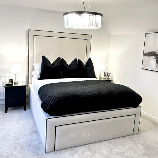 Victoria Luxury Bed with Contrast Piping