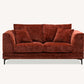Lenox 2 Seater Sofa in Rust Velvet