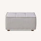 Murray Footstool in Putty Boucle Fabric