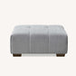 Leanord Footstool in Cloudy Grey Boucle