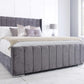 Porto Lined Wingback Bed