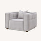 Murray Armchair in Putty Boucle Fabric