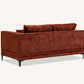 Lenox 2 Seater Sofa in Rust Velvet
