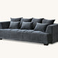 Gramercy 3 Seater Sofa in Steel Velvet