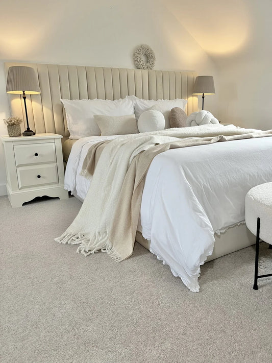 Palazzo Wide Panelled Headboard Bedframe