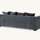 Gramercy 3 Seater Sofa in Steel Velvet