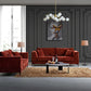 Lenox 2 Seater Sofa in Rust Velvet