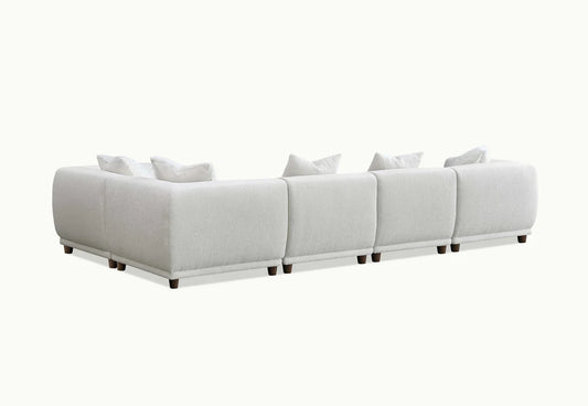 Lottie Right Corner Sofa in Polar Boucle