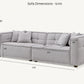 Murray 4 Seater Sofa in Putty Boucle Fabric
