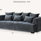 Gramercy 3 Seater Sofa in Steel Velvet