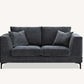 Lenox 2 Seater Sofa in Rust Velvet