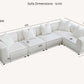 Lottie Right Corner Sofa in Polar Boucle