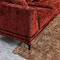 Lenox 2 Seater Sofa in Rust Velvet