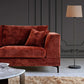 Lenox 2 Seater Sofa in Rust Velvet