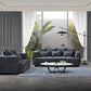 Gramercy 2 Seater Sofa in Steel Velvet