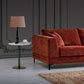 Lenox 2 Seater Sofa in Rust Velvet