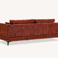 Lenox 3 Seater Sofa in Steel Velvet
